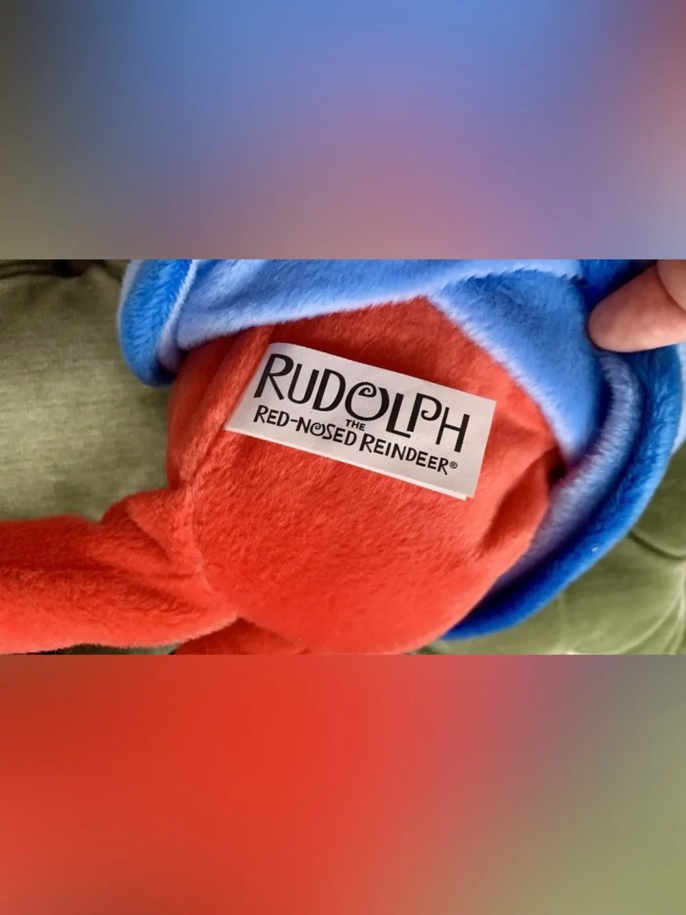 Plush Elf Doll in Blue and Yellow Hat - Soft Kids Toy